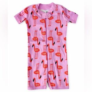 Hanna Andersson Flamingo Romper | Organic Cotton | 6–12M